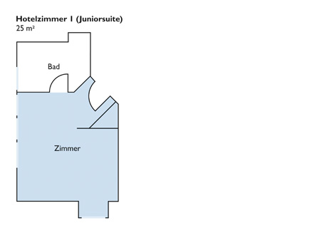 Lageplan von Zimmer 1