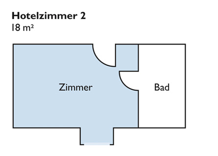 Plan von Zimmer 2