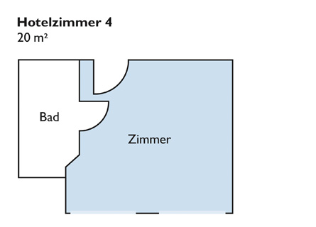 Plan von Zimmer 4