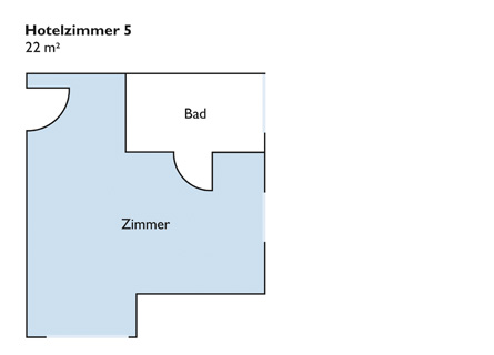 Plan von Zimmer 5