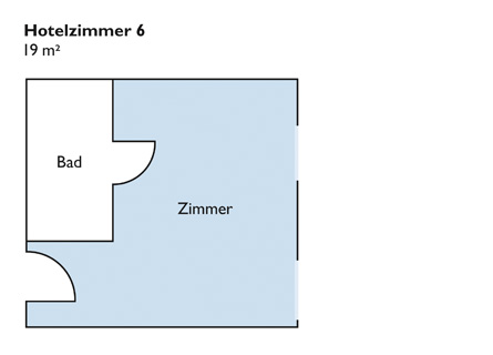 Plan von Zimmer 6