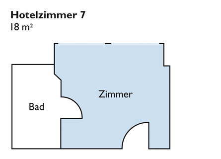 Plan von Zimmer 7